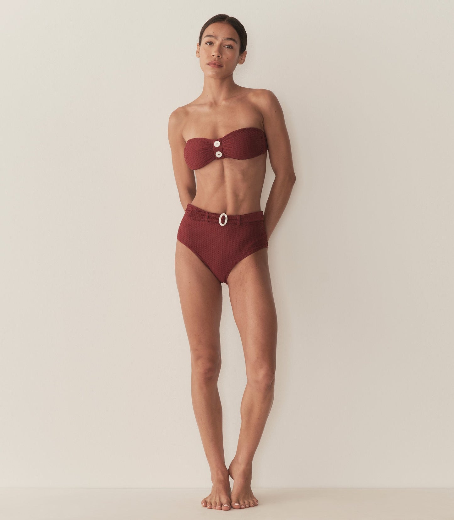 EVORA BIKINI BOTTOM -- DEEP SUMAC