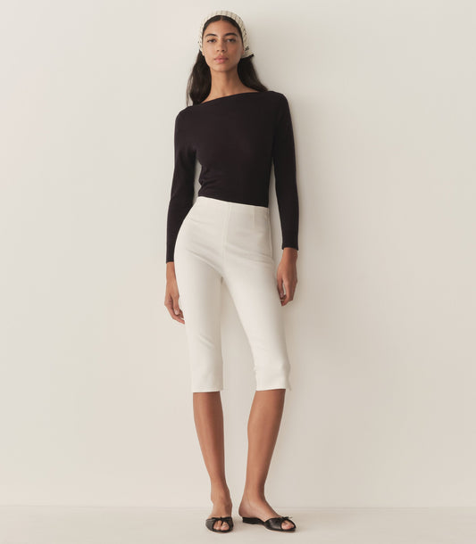 LULA CAPRI PANT -- SALT