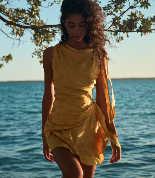 MARCELLA DRESS -- GILDED MARGUERITE JOLIE