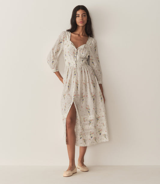 MINTA DRESS -- PAINTED BOUQUET